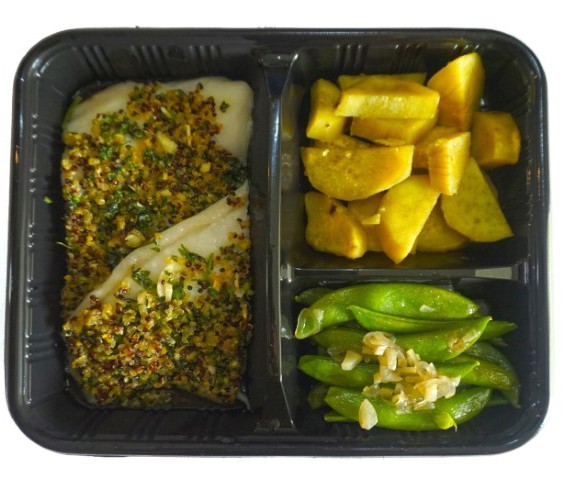 Quinoa Herb Crusted Fish